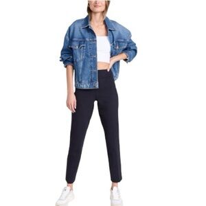 Spanx Women's Black The Classic Black Ponte Skinny Ankle Size Large